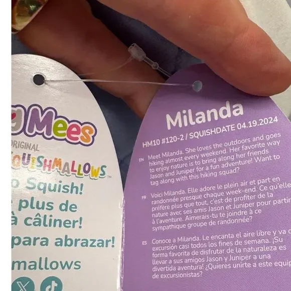 Milanda Hug Mees Squishmallows New with Tags - Picture 4 of 4
